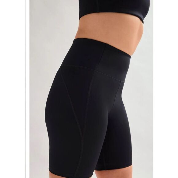 Girlfriend Collective Black High-Rise Bike Short size XS m8 - Picture 4 of 8